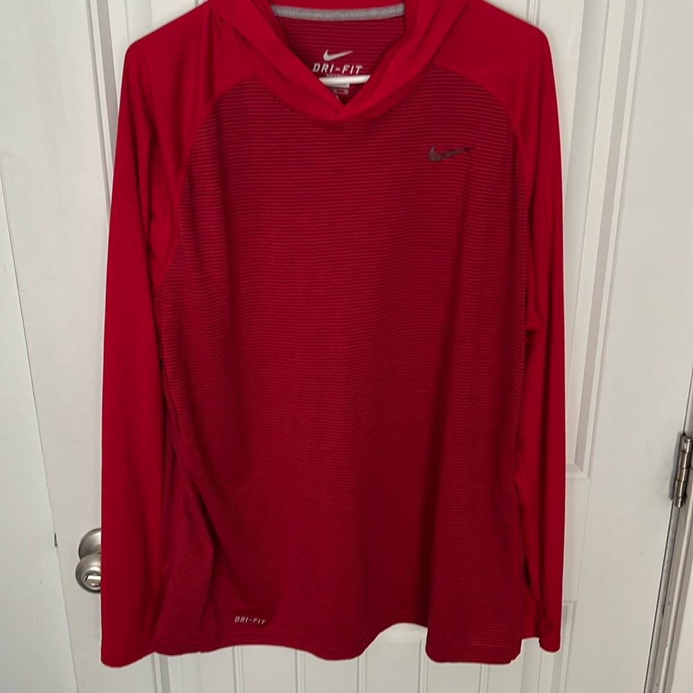 Men’s dri fit long sleeve hoodie shirt